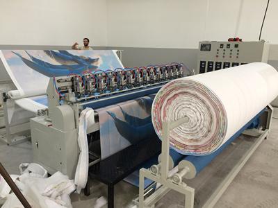 Machine de matelassage à ultrasons - ligne pointillée