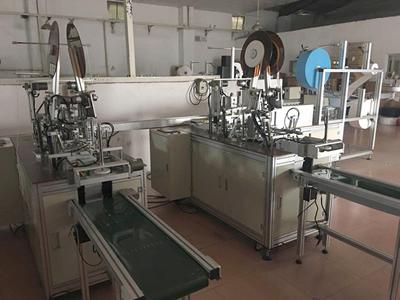 Machine de fabrication de masque jetable en tissu non tissé - entièrement automatique