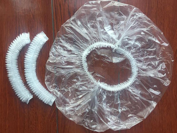 Machine de fabrication de bonnet jetable en plastique
